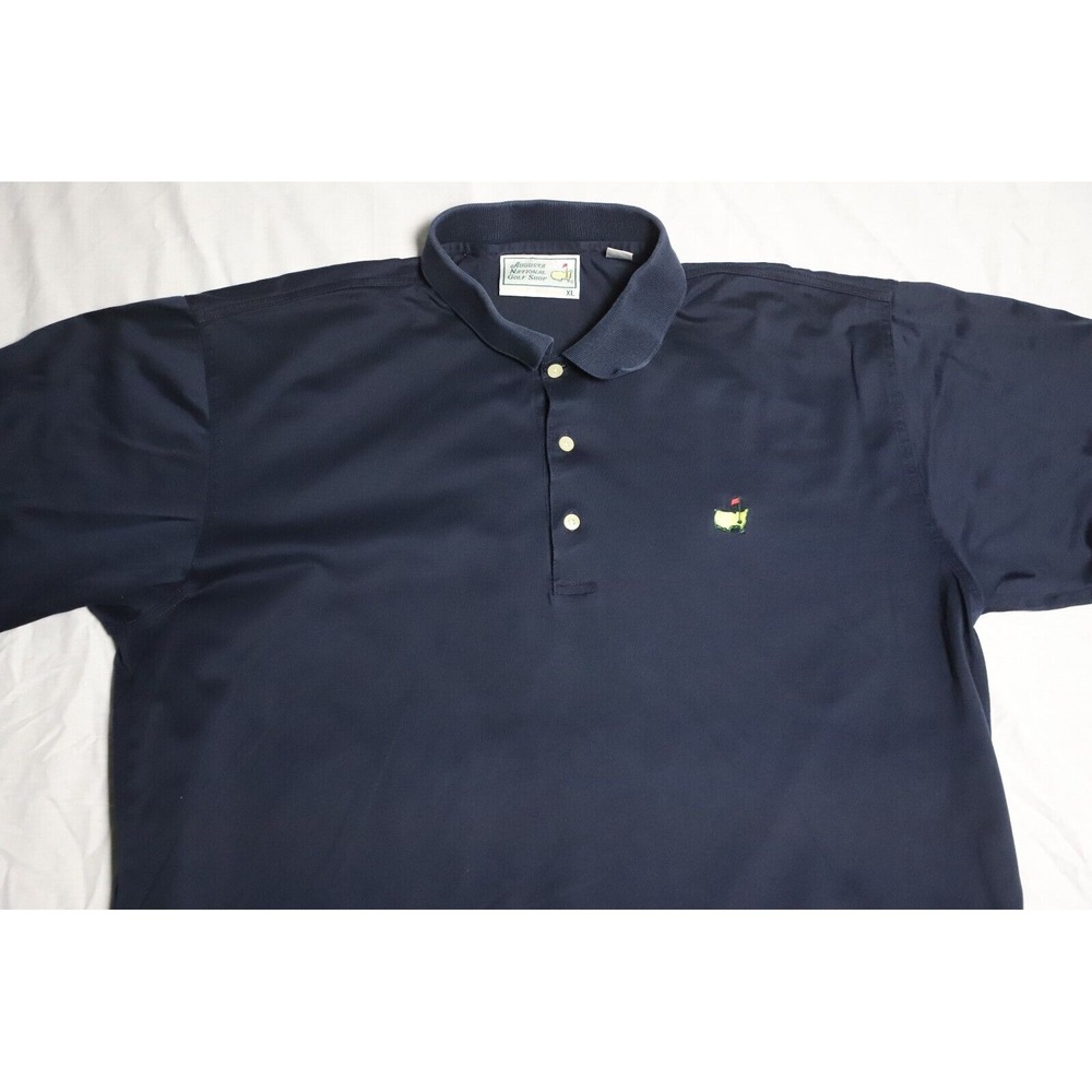 Augusta National Golf Masters Polo Shirt Mens XL Navy Embroidered Logo - Picture 2 of 8